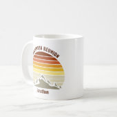 Mug Retro Mountain Sunset Cute Personnalisé (Devant gauche)