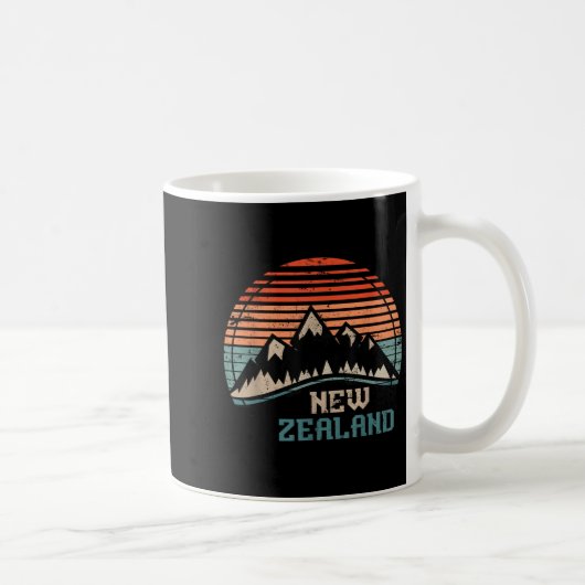 Mug Retro Mountains New Zealand  (Droite)