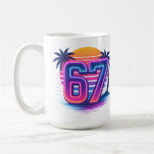 Mug Retro Neon 67 Esthétique (Gauche)