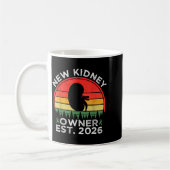 Mug Retro New Kidney Owner Est. 2026 Kidney Transplant (Gauche)