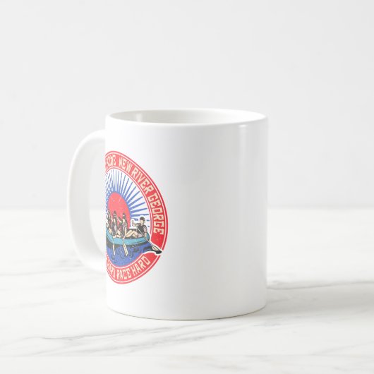 Mug Retro New River George Rafting _1  (Devant gauche)