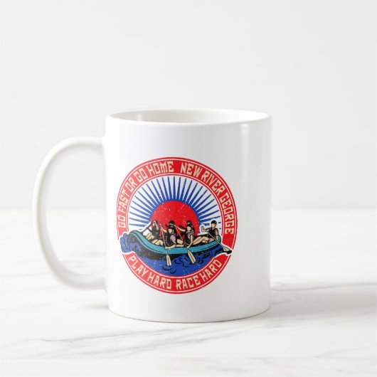 Mug Retro New River George Rafting _1  (Gauche)
