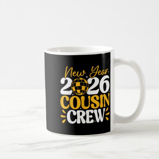 Mug Retro New Year 2026 Cousin Crew New Years Eve Nye  (Droite)