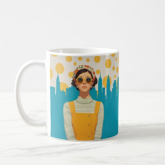Mug Retro New York Sunshine (Gauche)