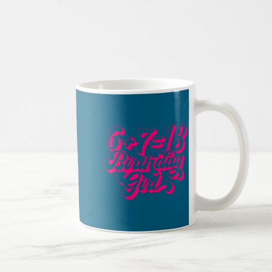 Mug Retro Nk 13th Birthday Girl 6 7 Meme  (Droite)