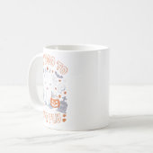 Mug Retro Nurse Ghost Halloween Vaccine Dit Boo À (Devant gauche)