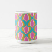Mug Retro Ogee  Blue Orange Pink (Centre)