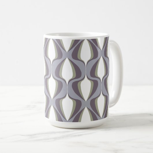 Mug Retro Ogee Grey (Devant droit)