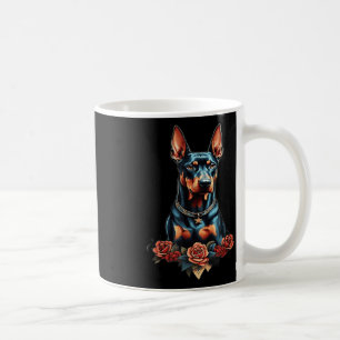 Mug Retro Old School Style Chien Art Vintage Doberman