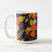 Mug Retro Orange, Jaune, Brown & Marine (Gauche)