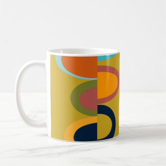 Mug Rétro Ovals (Gauche)