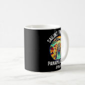 Mug Retro Panama C Panama Waterway Sailing Cruising 20 (Devant droit)