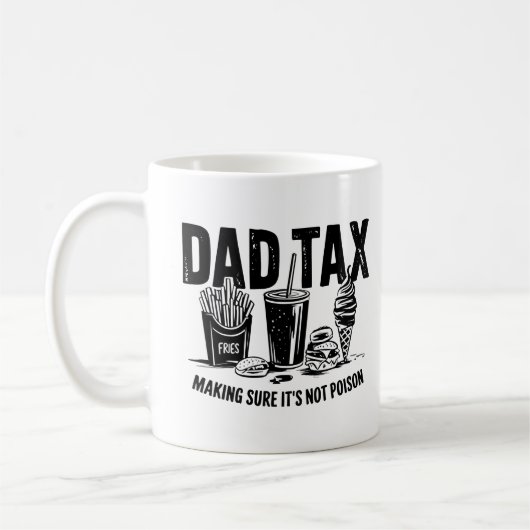 Mug Retro Papa fiscal Snack Art (Gauche)