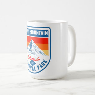 Mug Retro Parc national de Rocky Mountain Colorado ran