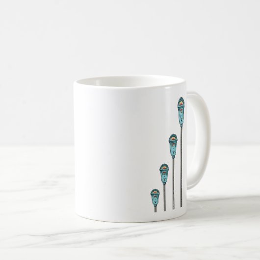 Mug Retro parking meter (Devant droit)