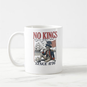 Mug Rétro Pas de Rois Depuis 1776 Rejetant les Rois Cl