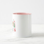 Mug Retro Pastel Joyeux Vacances (Centre)