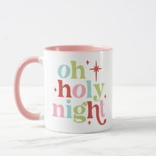 Mug Retro Pastel Oh Holy Night