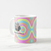 Mug Retro Pastel Rainbow Modèle photo meilleur ami (Devant gauche)