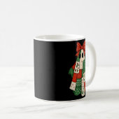 Mug Retro Patchwork Christmas Ghost Coquette Bow X-mas (Devant droit)