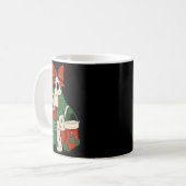 Mug Retro Patchwork Christmas Ghost Coquette Bow X-mas (Devant gauche)