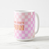 Mug Retro Peach Peach Fuzz Pink Gradient (Devant droit)