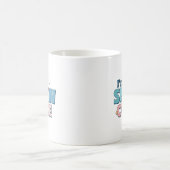 Mug Retro Pink Je suis Snow mignonne Winter Snowman (Centre)