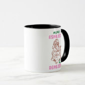 Mug Retro Plus d'Espresso Moins de Dépresso Chat Café (Devant droit)