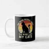 Mug Rétro Plus je rencontre de gens, plus j'aime mon c (Gauche)