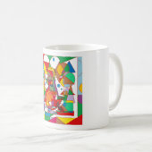Mug Retro Pop Art Mermaid Colorful Comic Style Square (Devant droit)