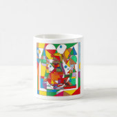 Mug Retro Pop Art Mermaid Colorful Comic Style Square (Centre)