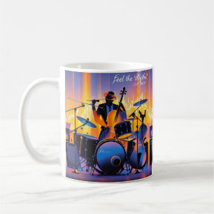 Mug Retro Pop Instruments de musique Abstraits dramati