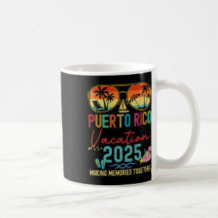 Mug Retro Porto Rico Vacation 2025 Matching