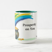 Mug Retro Pot of Gold St. Patrick's Lucky Coin (Centre)