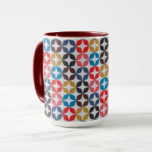 Mug Rétro profil sous convention astérisque vintage (Devant gauche)