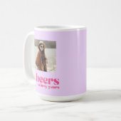 Mug Retro Purple & Pink, 40e anniversaire (Devant gauche)