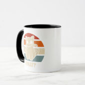Mug Rétro Quel Chat Couteau Miaou Kitty Drôles de Chat (Devant gauche)