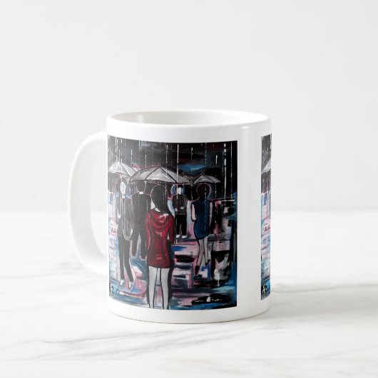 Mug Retro Rain Painting by Alfred Fox (Devant gauche)