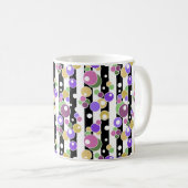 Mug Rétro, rayé et pois (Devant droit)