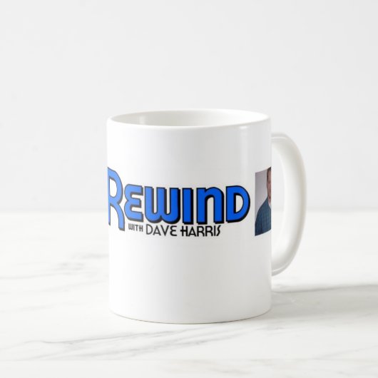 Mug RÉTRO REBOBINAGE w/DAVE HARRIS (Devant droit)