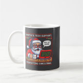 Mug Retro Rebooting Santa s Tech Support (Gauche)