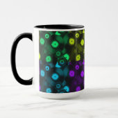 Mug Retro Records Neon Colorful Collage (Gauche)