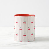 Mug Retro Red Cherry Pattern Sweetheart Glaze (Centre)