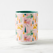 Mug Retro Reindeer Wonderland Motif de vacances (Centre)