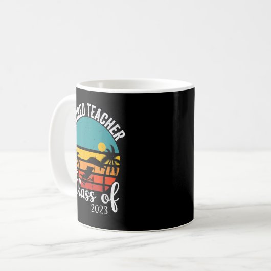 Mug Retro Retraité Enseignant Classe De 2023 Enseignem (Devant gauche)