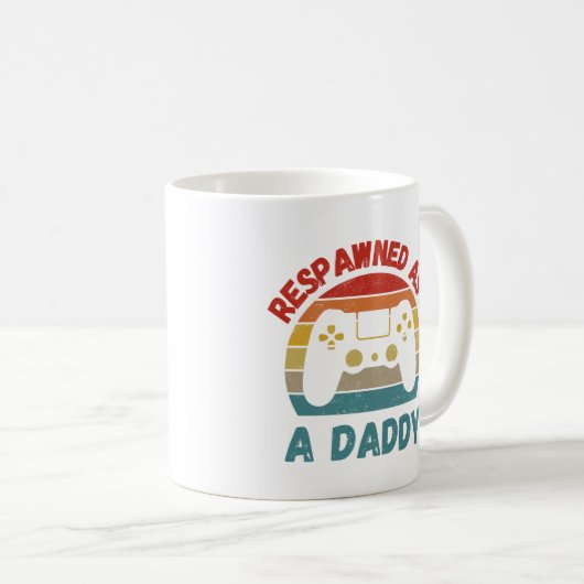 Mug Retro réveillé en tant que papa gamer New Dad Game (Devant droit)