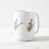 Mug Retro Rock Skeleton Guitar Graphic (Devant droit)