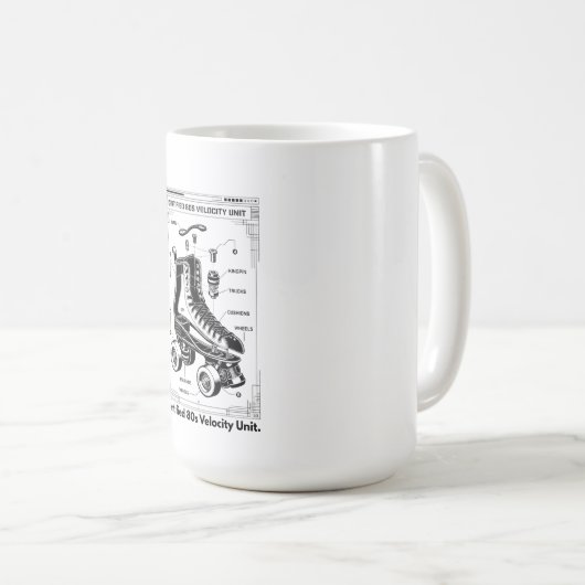 Mug Retro Roller Skate T-Shirt (Devant droit)