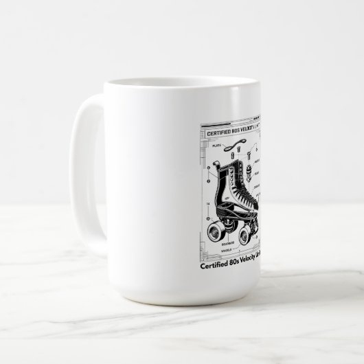 Mug Retro Roller Skate T-Shirt (Devant gauche)