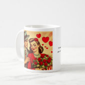Mug Retro Romance Valentine (Devant gauche)